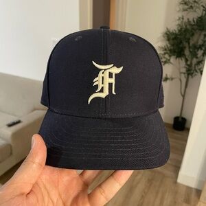 Fear of God Navy Fitted Hat (size 7 1/8)